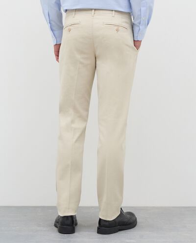 Pantaloni chino Rumford in tricotina twill di cotone uomo detail 1