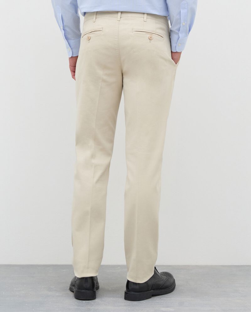 Pantaloni chino Rumford in tricotina twill di cotone uomo single tile 1 cotone