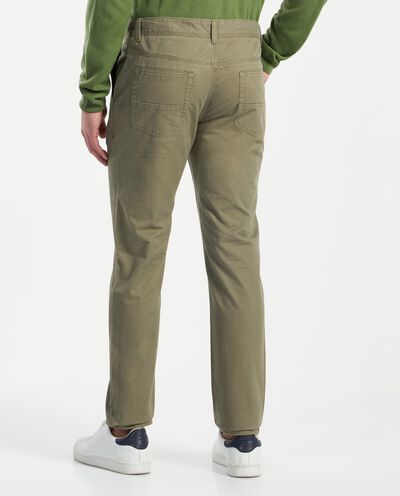 Pantaloni in twill di puro cotone uomo detail 1