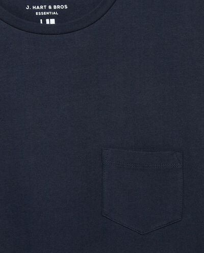 T-shirt in cotone stretch con taschino uomo detail 1