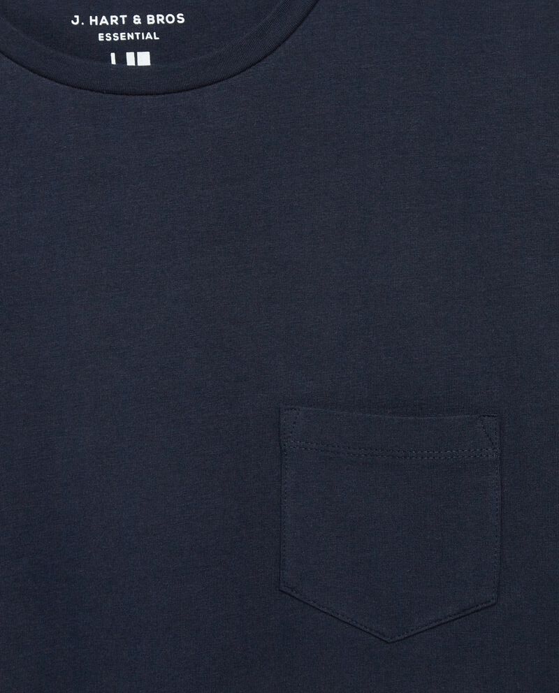 T-shirt in cotone stretch con taschino uomodouble bordered 1 