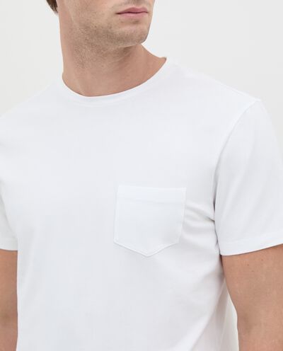 T-shirt con taschino in cotone elasticizzato uomo detail 2