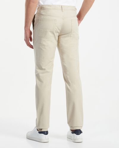 Pantaloni in twill di puro cotone uomo detail 1