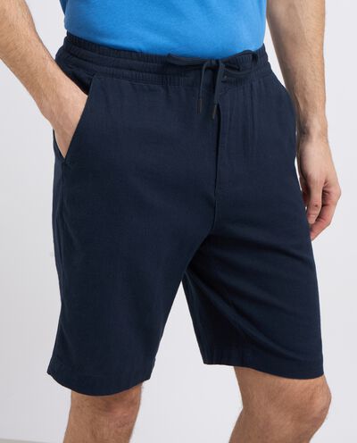 Shorts in misto lino uomo detail 1