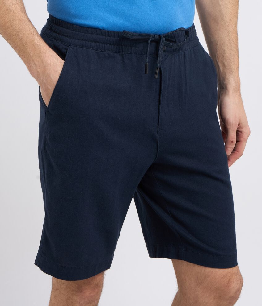 Shorts in misto lino uomo double 2 cotone