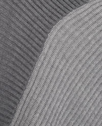 Poncio in maglia a costine donna detail 1