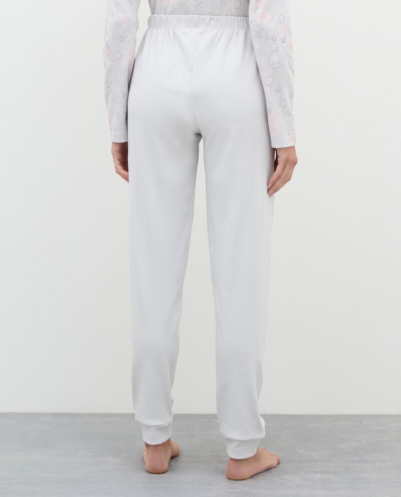 Pantaloni pigiama in puro cotone donna single tile 1 cotone