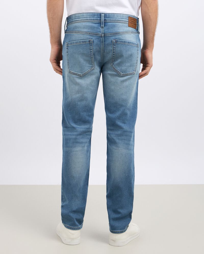 Jeans con effetto bleach slim fit uomo single tile 1 