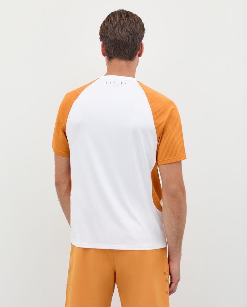 T-shirt fitness elasticizzata bicolor uomo single tile 1 