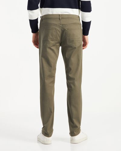 Pantaloni in twill di cotone uomo detail 1