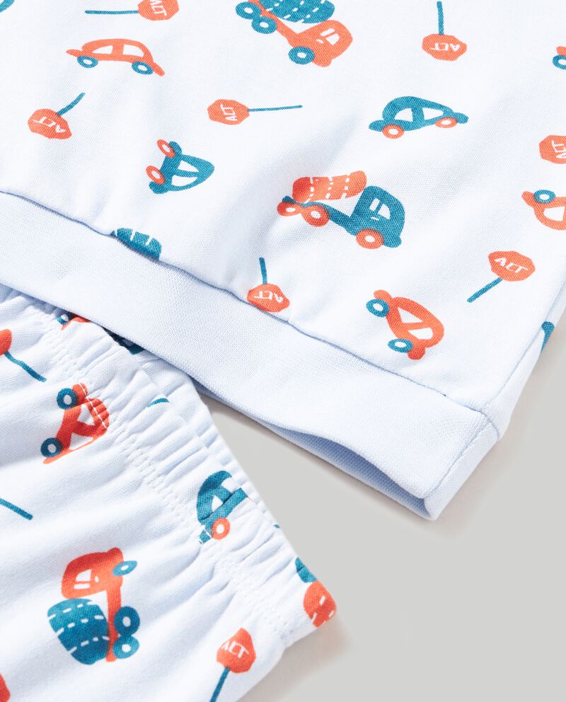 Set pigiama lungo in puro cotone neonatodouble bordered 1 