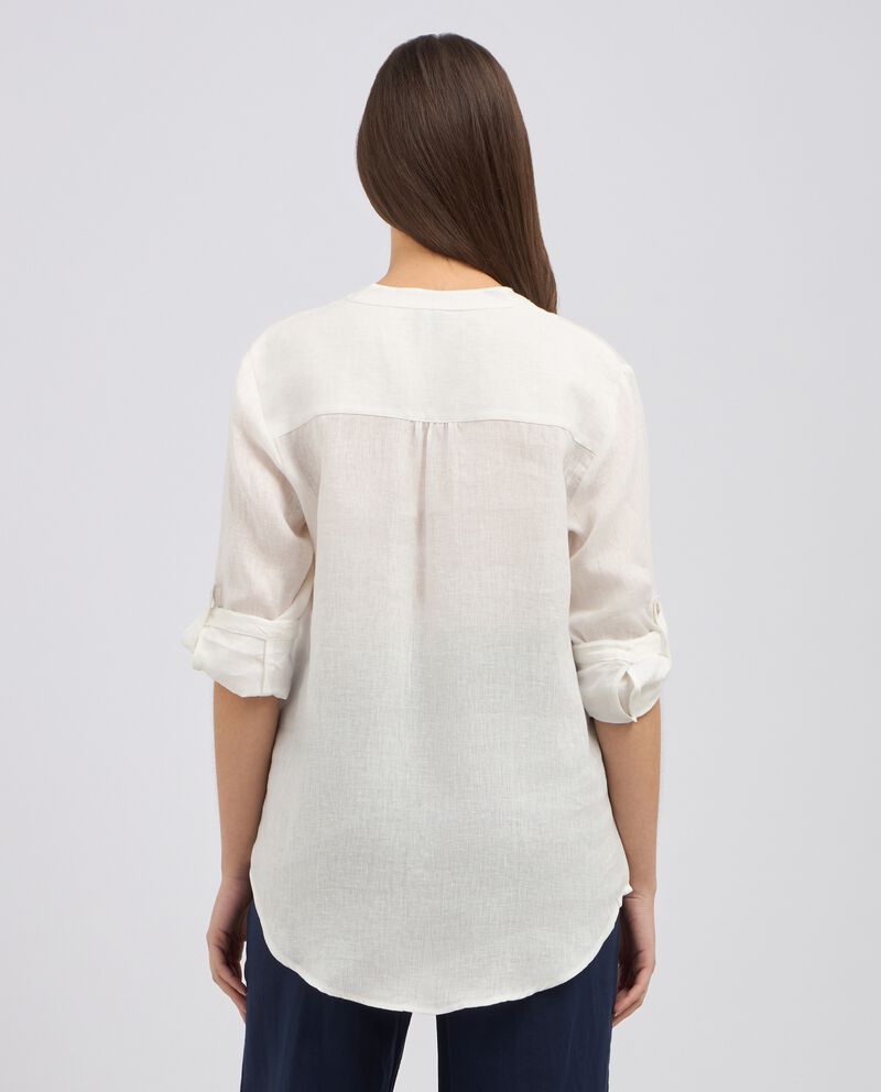 Camicia in puro lino donna single tile 1 cotone
