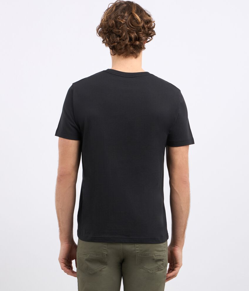 T-shirt girocollo in puro cotone con stampa uomo double 2 cotone