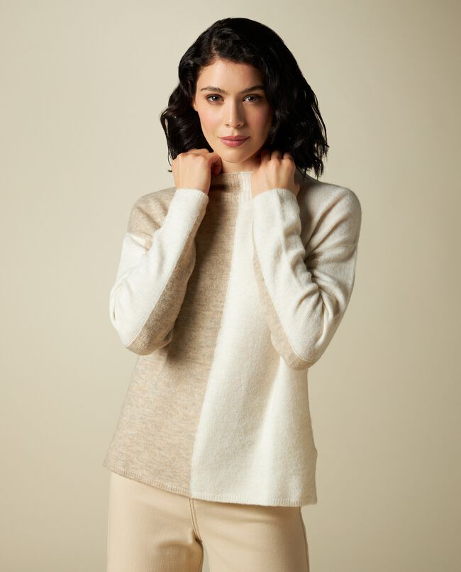 Tricot in misto lana bicolor donna carousel 0