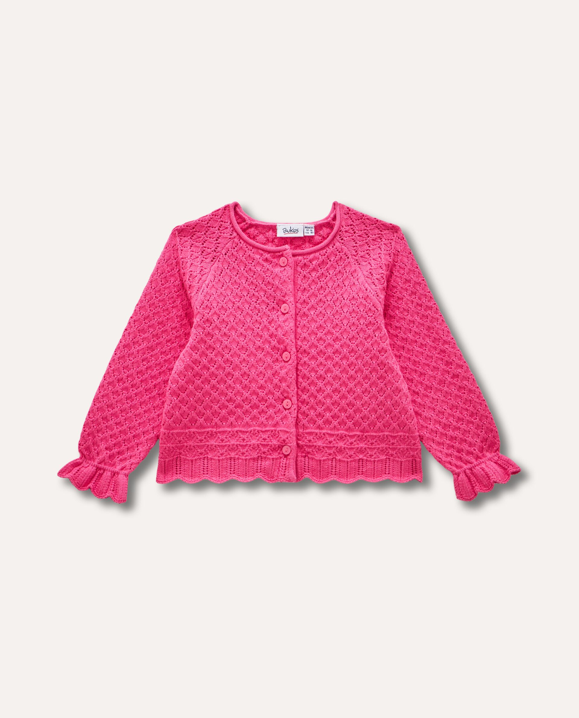 Cardigan tricot in puro cotone neonata