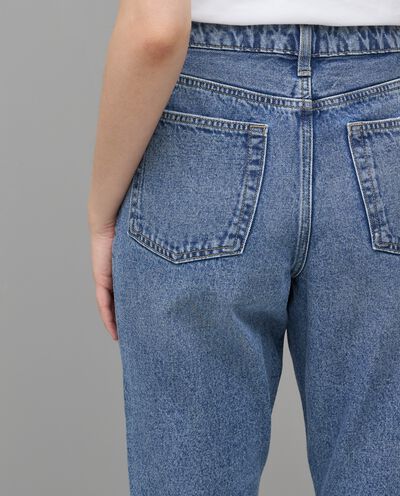 Jeans cinque tasche cropped in puro cotone donna detail 2