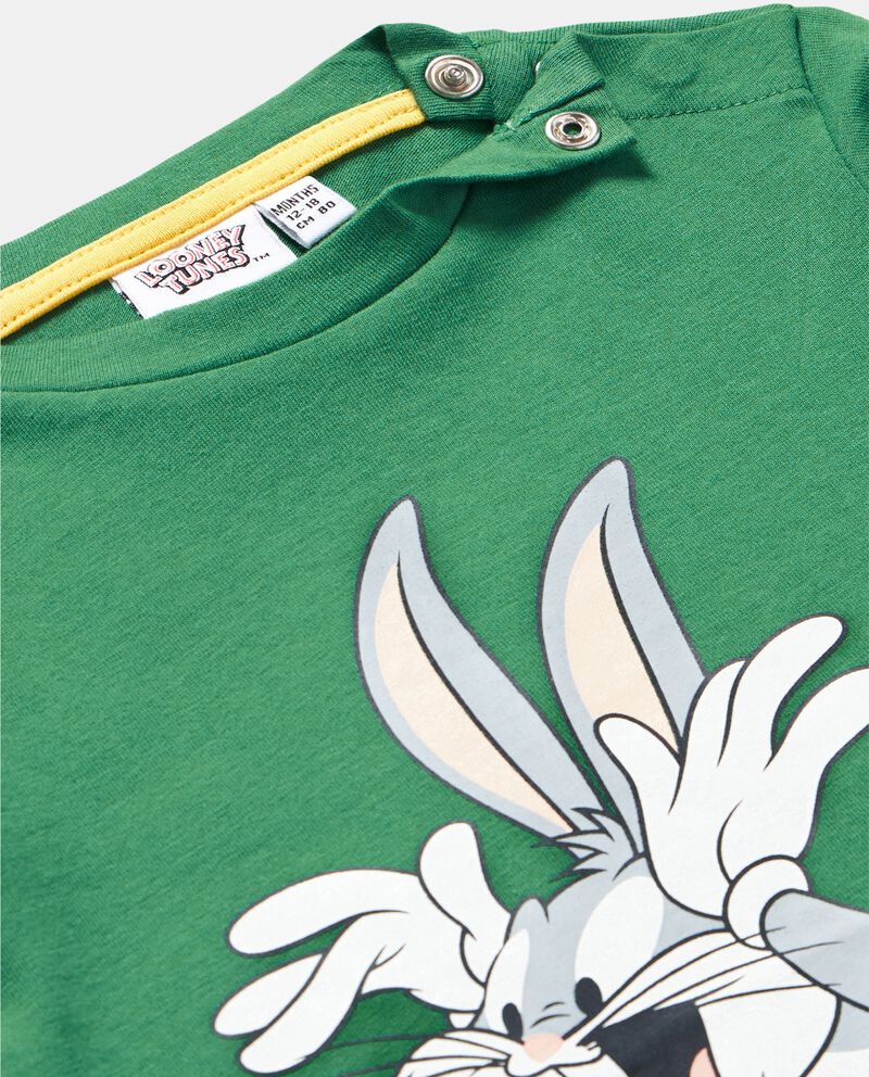 T-shirt a manica lunga in puro cotone Bugs Bunny neonato single tile 1 