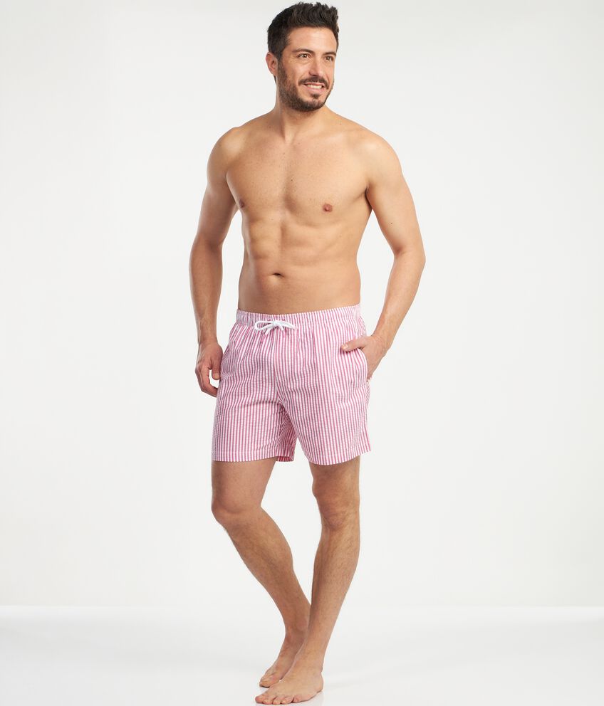 Costume shorts a righe uomo double 1 cotone
