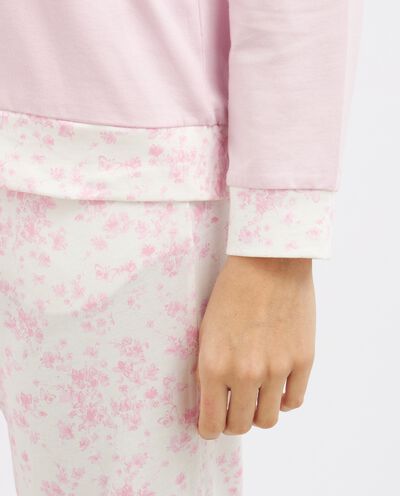 Set pigiama lungo in misto cotone donna detail 2