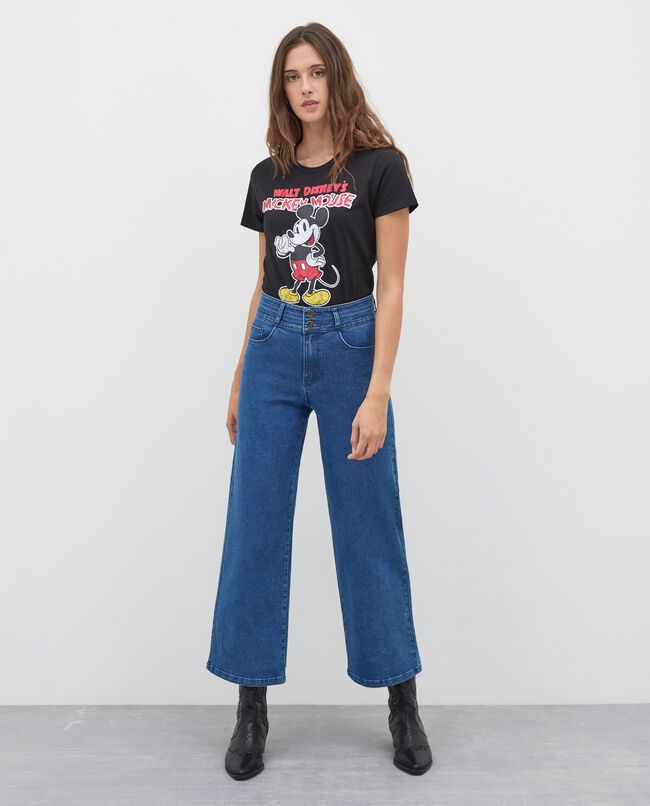 Jeans cropped wide leg donna carousel 0