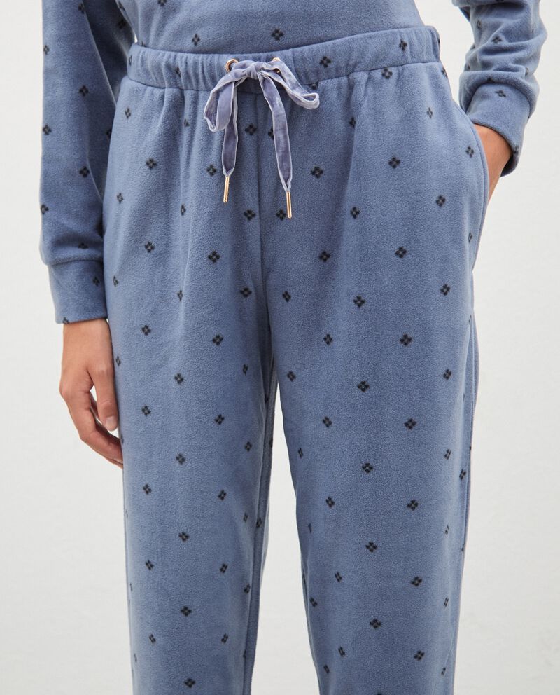 Pantaloni pigiama con mini rombi donna single tile 2 