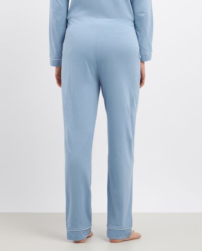 Pantalone pigiama lungo in misto cotone donna detail 1