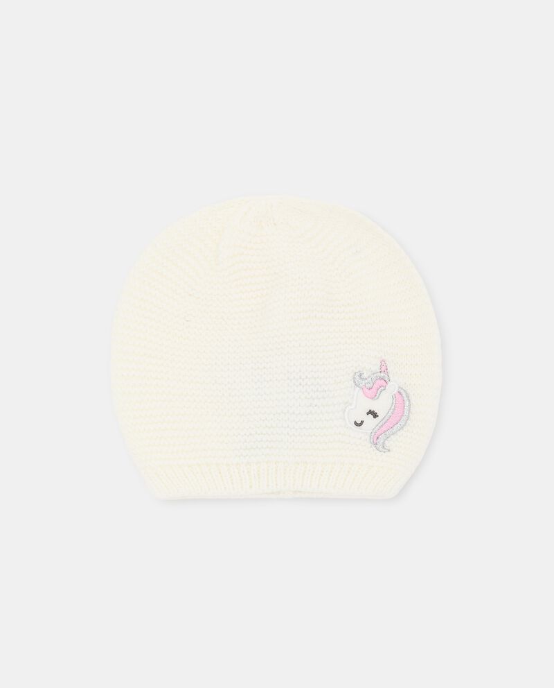 Berretto tricot con applicazione unicorno neonata single tile 0 