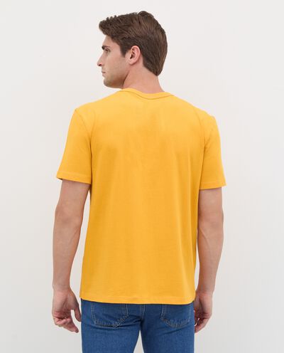 T-shirt con stampa in rilievo in puro cotone uomo detail 1