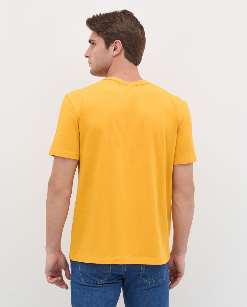 T-shirt con stampa in rilievo in puro cotone uomo single tile 1 