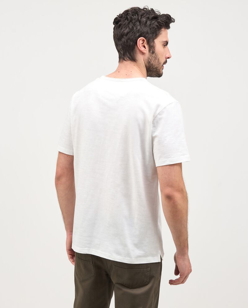 T-shirt in puro cotone con taschino uomo single tile 1 