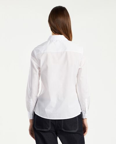 Camicia in cotone tinta unita donna detail 1