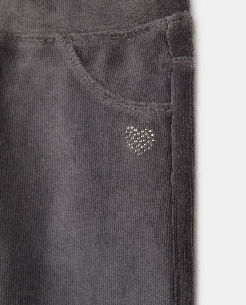 Pantaloni in velluto costine bambina single tile 1 cotone
