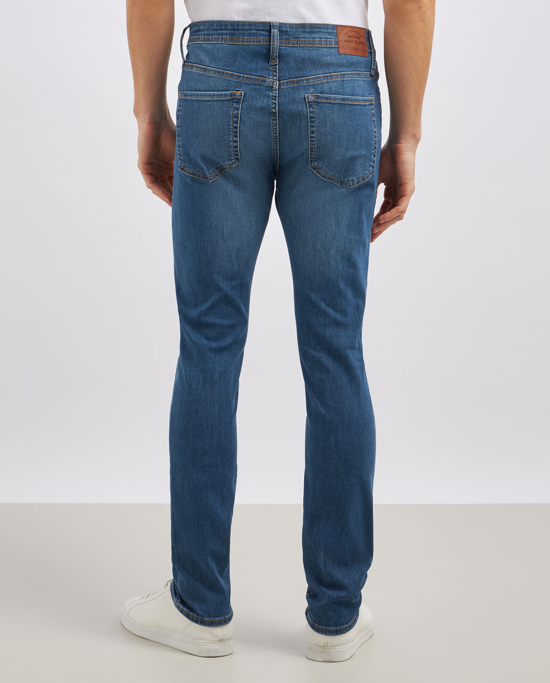 Jeans slim fit misto cotone uomo