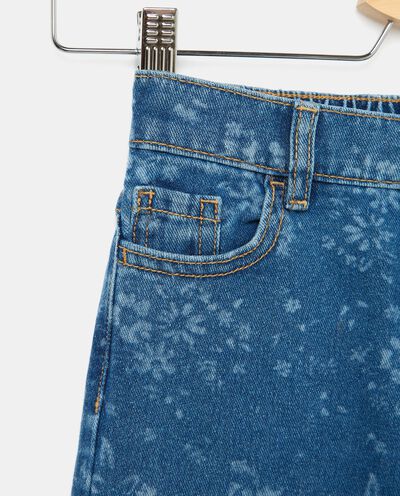 Jeans denim wide leg stampati bambina detail 1