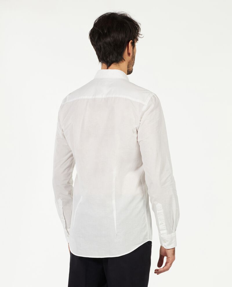 Camicia slim Rumford in cotone misto lino uomodouble bordered 1 lino