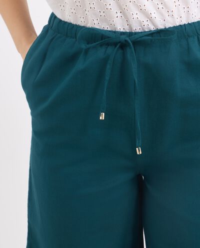Shorts in misto lino donna detail 2