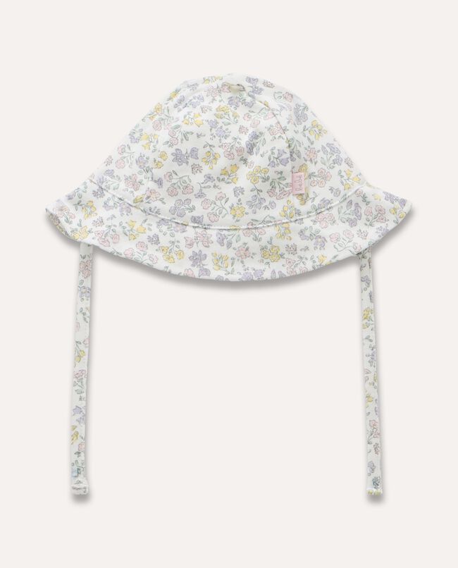 Cappello con laccetti in puro cotone neonata carousel 0