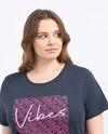 T-shirt fitness in puro cotone donna curvy