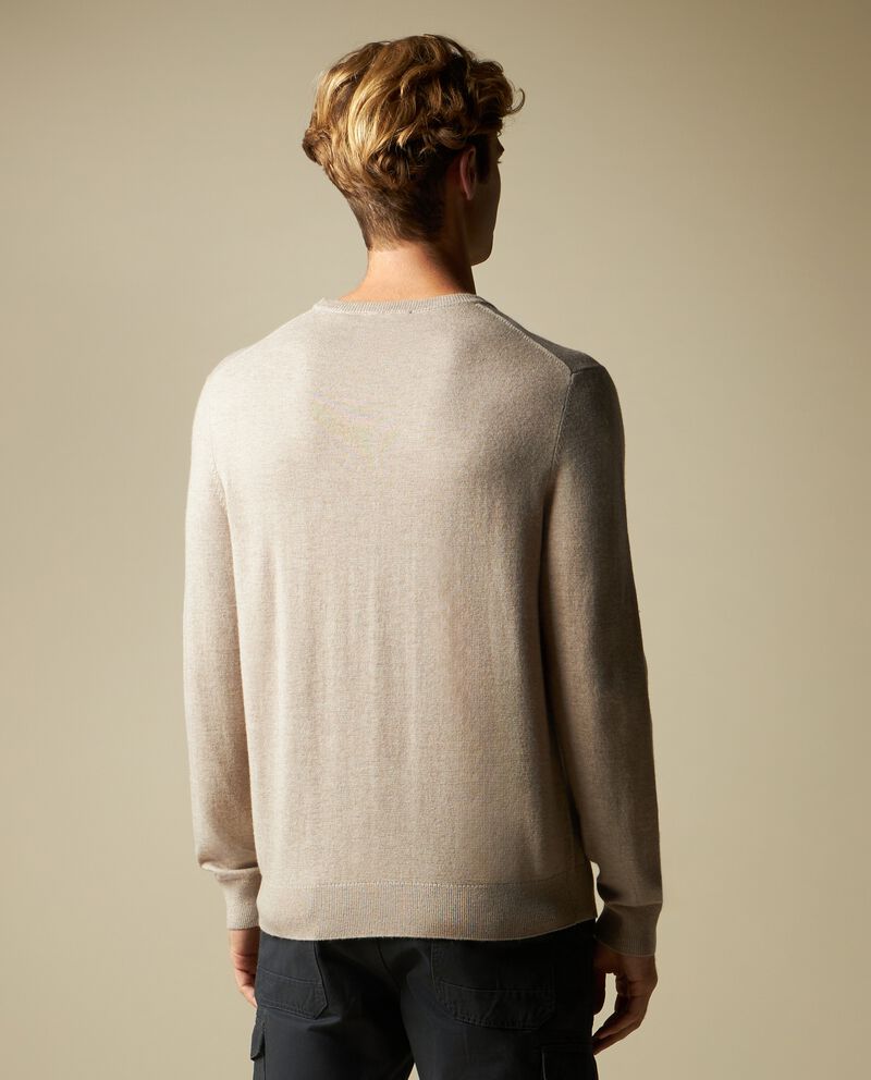 Girocollo tricot in misto cashmere uomodouble bordered 1 cotone