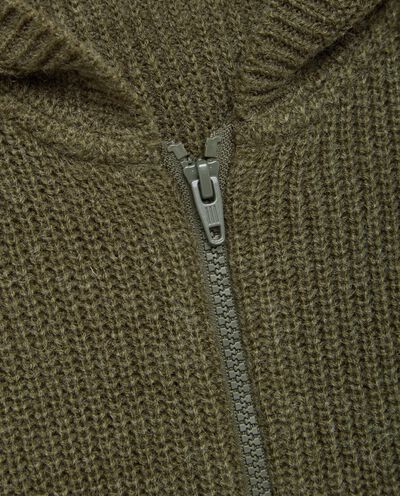 Cardigan in misto lana con cappuccio ragazzo detail 1