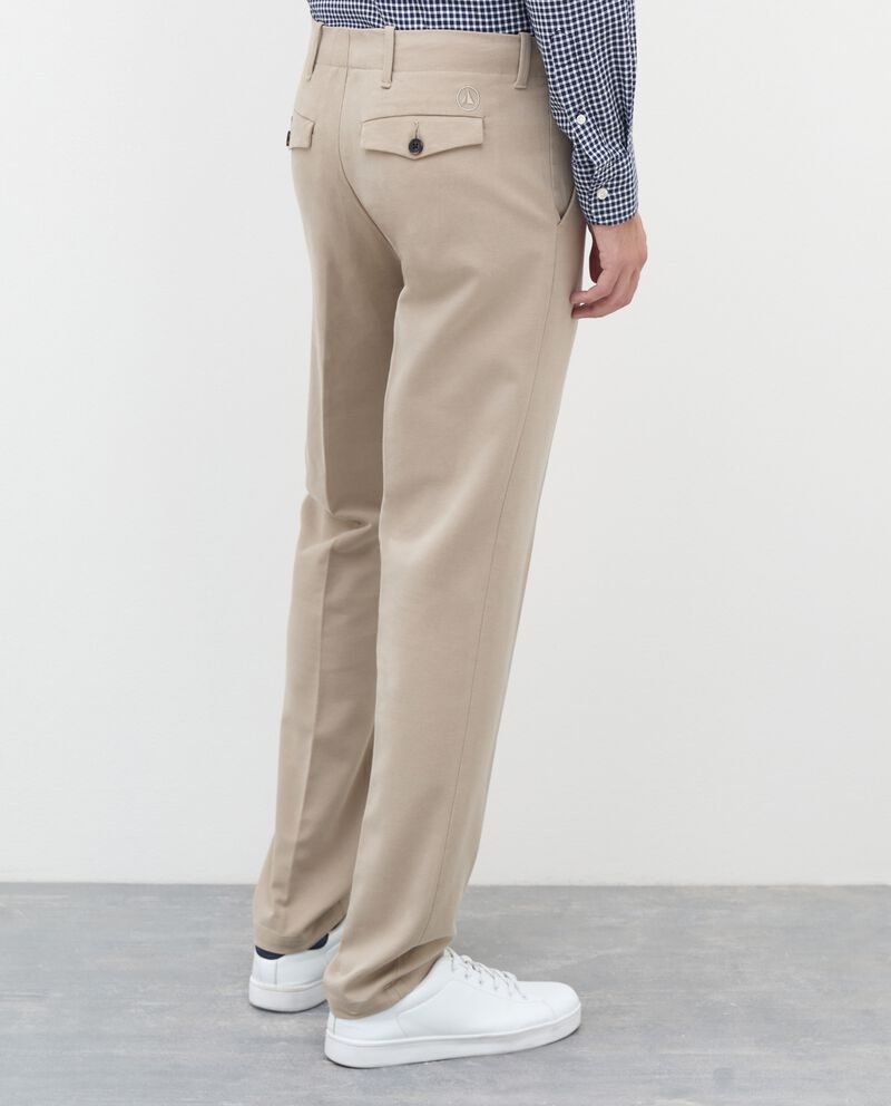 Pantalone in cotone stretch a costine uomo single tile 1 