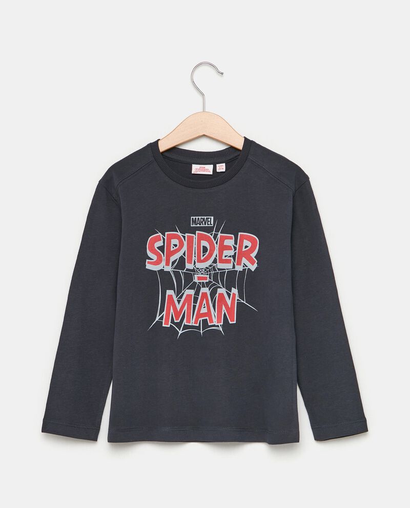 T-shirt Spider-Man a manica lunga in puro cotonedouble bordered 0 cotone