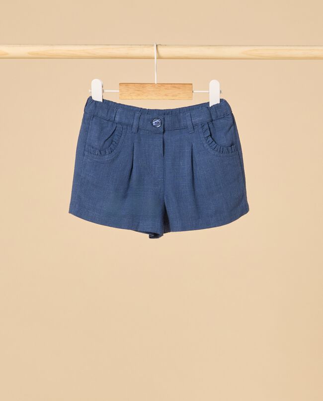 Shorts in misto lino IANA neonata carousel 0