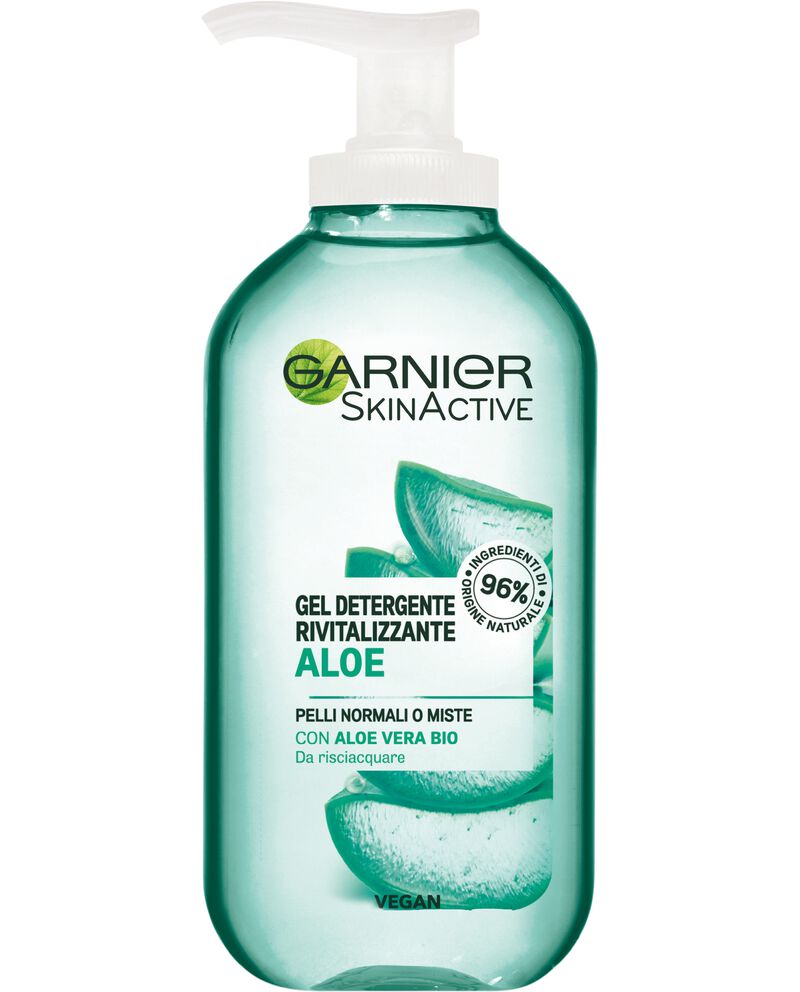 Garnier Detergente SkinActive, Texture Gel, Arricchito con Aloe Vera. cover