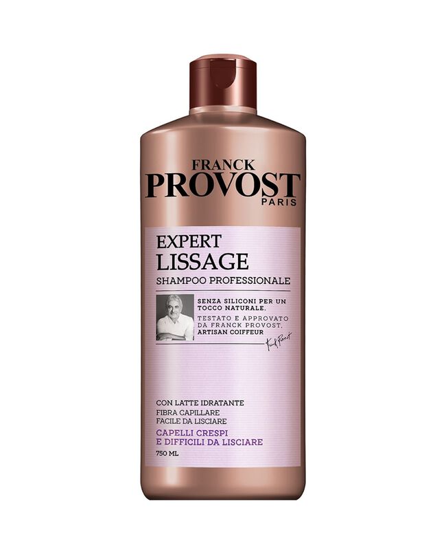 Franck Provost Shampoo Professionale Expert Lissage, Shampoo con Latte Idratante per capelli facili da lisciare, , 750 ml. carousel 0