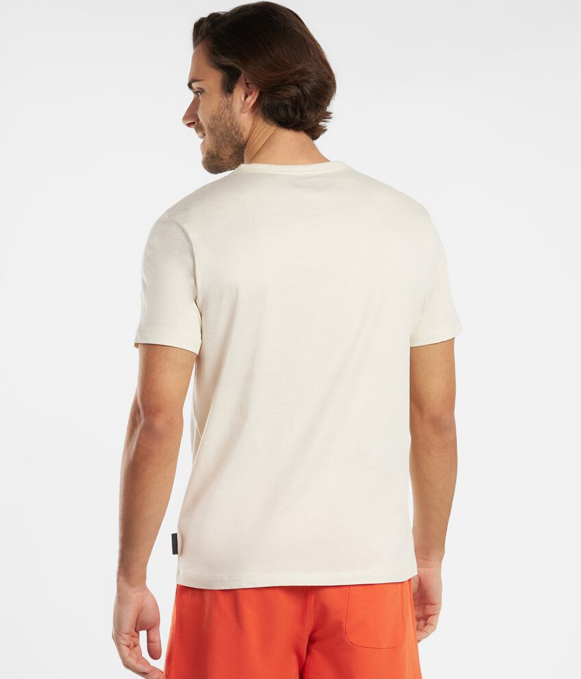 T-shirt fitness in puro cotone a maniche corte uomo double 2 cotone