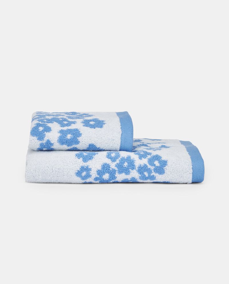 Asciugamano floreale in puro cotonedouble bordered 0 cotone