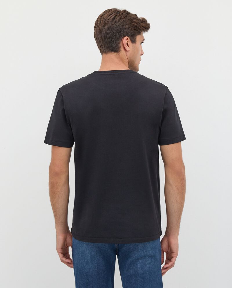T-shirt in puro cotone con stampa uomo single tile 1 