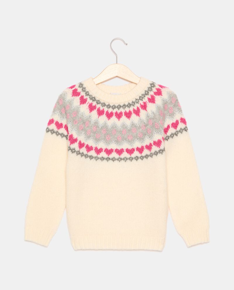 Maglione tricot misto lana bambina cover