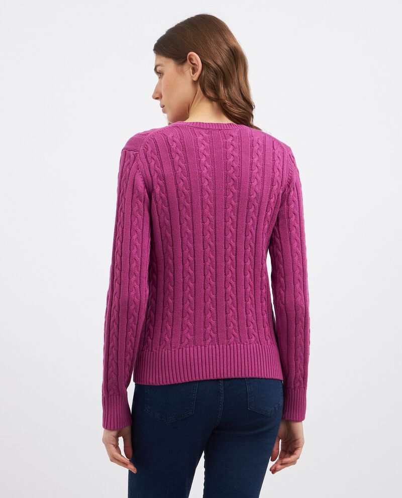 Pullover tricot in puro cotone donna single tile 1 cotone